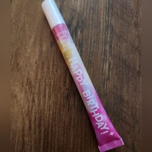 Bath & Body Works "Happy Birthday" flavor burst clear lip gloss (New)